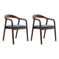 Traditional Style Solid Wood Chair Open Back Arm Kitchen Dining Chairs Blue 2 Piece Set Clearhalo ' kitchen&dining_furn' 'Dining Chairs' 'Dining Tables & Seating' 'dining_chair' 'furn' 'furn_dining_chair' 'Furniture' 'furniture_dining_chair' 'Kitchen & Dining Furniture' 'kitchen' 4104628