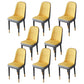 Nordic Style Kitchen Metal Dining Chair Parsons Dining Armless Side Chair Gray-Yellow 8 Piece Set Brass Gold Clearhalo ' kitchen&dining_furn' 'Dining Chairs' 'Dining Tables & Seating' 'dining_chair' 'furn' 'furn_dining_chair' 'Furniture' 'furniture_dining_chair' 'Kitchen & Dining Furniture' 'kitchen' 4104636