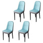 Nordic Style Kitchen Metal Dining Chair Parsons Dining Armless Side Chair Gray-Blue 4 Piece Set Black Clearhalo ' kitchen&dining_furn' 'Dining Chairs' 'Dining Tables & Seating' 'dining_chair' 'furn' 'furn_dining_chair' 'Furniture' 'furniture_dining_chair' 'Kitchen & Dining Furniture' 'kitchen' 4104643