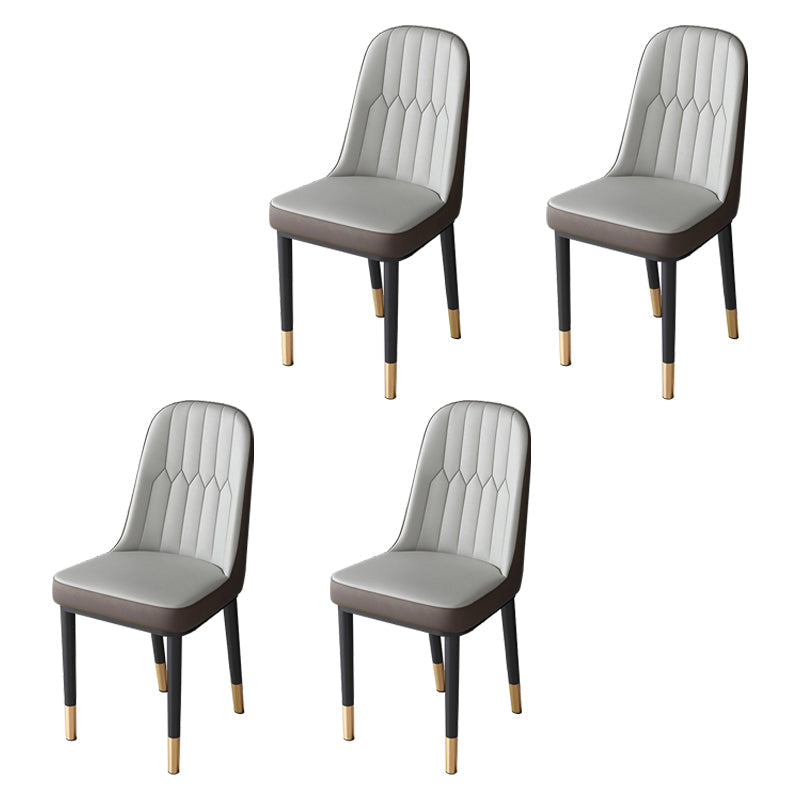 Nordic Style Kitchen Metal Dining Chair Parsons Dining Armless Side Chair Gray Coffee 4 Piece Set Brass Gold Clearhalo ' kitchen&dining_furn' 'Dining Chairs' 'Dining Tables & Seating' 'dining_chair' 'furn' 'furn_dining_chair' 'Furniture' 'furniture_dining_chair' 'Kitchen & Dining Furniture' 'kitchen' 4104654