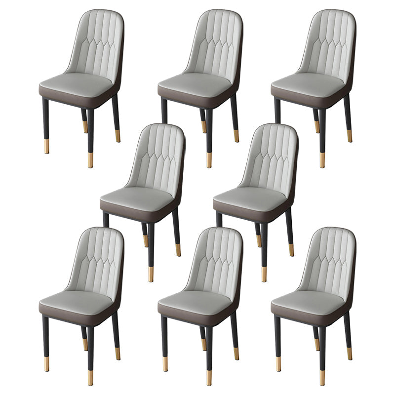 Nordic Style Kitchen Metal Dining Chair Parsons Dining Armless Side Chair Gray Coffee 8 Piece Set Brass Gold Clearhalo ' kitchen&dining_furn' 'Dining Chairs' 'Dining Tables & Seating' 'dining_chair' 'furn' 'furn_dining_chair' 'Furniture' 'furniture_dining_chair' 'Kitchen & Dining Furniture' 'kitchen' 4104655