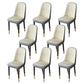 Nordic Style Kitchen Metal Dining Chair Parsons Dining Armless Side Chair Cream Gray 8 Piece Set Brass Gold Clearhalo ' kitchen&dining_furn' 'Dining Chairs' 'Dining Tables & Seating' 'dining_chair' 'furn' 'furn_dining_chair' 'Furniture' 'furniture_dining_chair' 'Kitchen & Dining Furniture' 'kitchen' 4104663