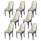 Nordic Style Kitchen Metal Dining Chair Parsons Dining Armless Side Chair Cream Gray 8 Piece Set Black Clearhalo ' kitchen&dining_furn' 'Dining Chairs' 'Dining Tables & Seating' 'dining_chair' 'furn' 'furn_dining_chair' 'Furniture' 'furniture_dining_chair' 'Kitchen & Dining Furniture' 'kitchen' 4104671
