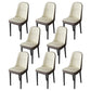 Nordic Style Kitchen Metal Dining Chair Parsons Dining Armless Side Chair Beige-Coffee 8 Piece Set Black Clearhalo ' kitchen&dining_furn' 'Dining Chairs' 'Dining Tables & Seating' 'dining_chair' 'furn' 'furn_dining_chair' 'Furniture' 'furniture_dining_chair' 'Kitchen & Dining Furniture' 'kitchen' 4104677