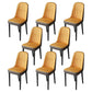 Nordic Style Kitchen Metal Dining Chair Parsons Dining Armless Side Chair Orange 8 Piece Set Black Clearhalo ' kitchen&dining_furn' 'Dining Chairs' 'Dining Tables & Seating' 'dining_chair' 'furn' 'furn_dining_chair' 'Furniture' 'furniture_dining_chair' 'Kitchen & Dining Furniture' 'kitchen' 4104679