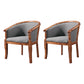 Traditional Solid Wood Dining Chair Fabric Dining Arm Chair for Home Use Dark Gray 2 Piece Set Clearhalo ' kitchen&dining_furn' 'Dining Chairs' 'Dining Tables & Seating' 'dining_chair' 'furn' 'furn_dining_chair' 'Furniture' 'furniture_dining_chair' 'Kitchen & Dining Furniture' 'kitchen' 4104703