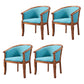 Traditional Solid Wood Dining Chair Fabric Dining Arm Chair for Home Use Sky Blue 4 Piece Set Clearhalo ' kitchen&dining_furn' 'Dining Chairs' 'Dining Tables & Seating' 'dining_chair' 'furn' 'furn_dining_chair' 'Furniture' 'furniture_dining_chair' 'Kitchen & Dining Furniture' 'kitchen' 4104712