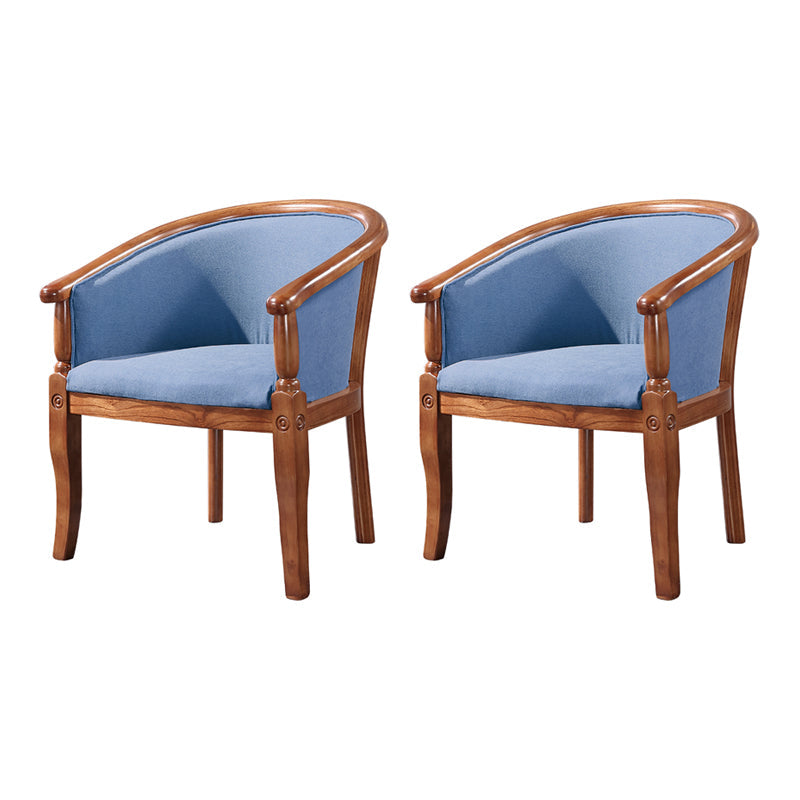 Traditional Solid Wood Dining Chair Fabric Dining Arm Chair for Home Use Dark Blue 2 Piece Set Clearhalo ' kitchen&dining_furn' 'Dining Chairs' 'Dining Tables & Seating' 'dining_chair' 'furn' 'furn_dining_chair' 'Furniture' 'furniture_dining_chair' 'Kitchen & Dining Furniture' 'kitchen' 4104720