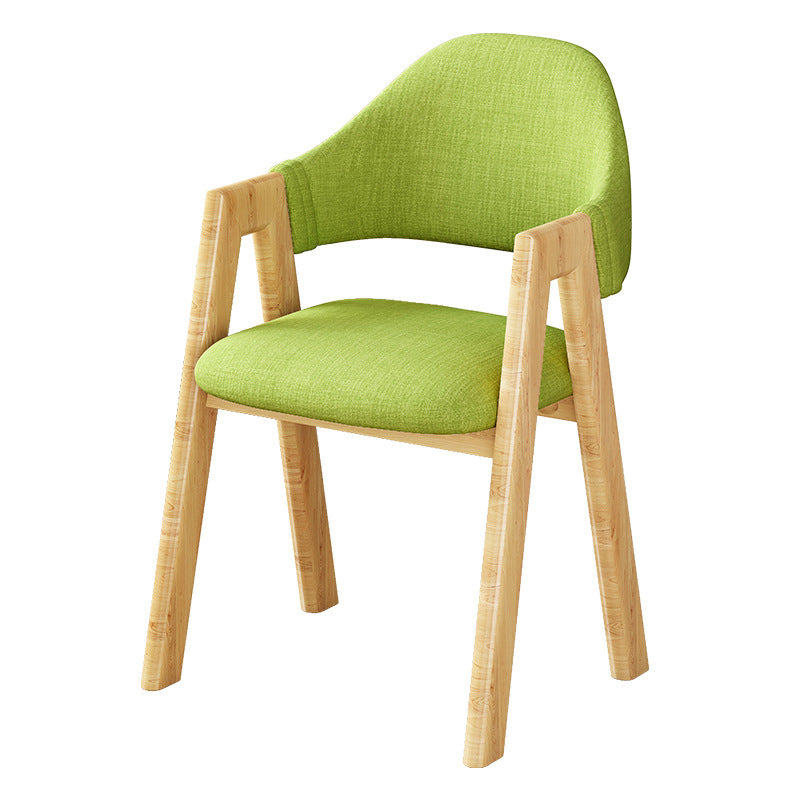 Scandinavian Upholstered Home Arm Chair Open Back Matte Finish Dining Chair (Set of 4) Clearhalo ' kitchen&dining_furn' 'Dining Chairs' 'Dining Tables & Seating' 'dining_chair' 'furn' 'furn_dining_chair' 'Furniture' 'furniture_dining_chair' 'Kitchen & Dining Furniture' 'kitchen' 4104739