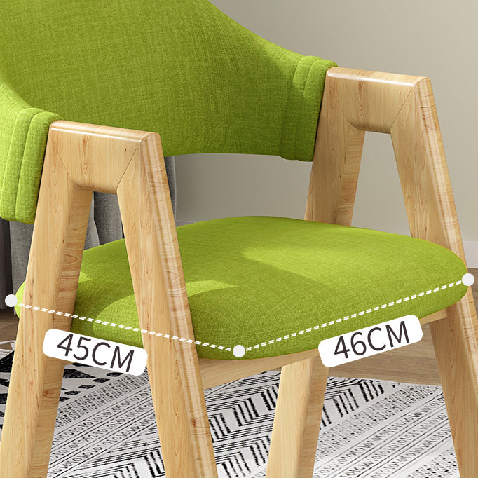 Scandinavian Upholstered Home Arm Chair Open Back Matte Finish Dining Chair (Set of 4) Clearhalo ' kitchen&dining_furn' 'Dining Chairs' 'Dining Tables & Seating' 'dining_chair' 'furn' 'furn_dining_chair' 'Furniture' 'furniture_dining_chair' 'Kitchen & Dining Furniture' 'kitchen' 4104743