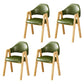 Scandinavian Upholstered Home Arm Chair Open Back Matte Finish Dining Chair (Set of 4) Blackish Green Clearhalo ' kitchen&dining_furn' 'Dining Chairs' 'Dining Tables & Seating' 'dining_chair' 'furn' 'furn_dining_chair' 'Furniture' 'furniture_dining_chair' 'Kitchen & Dining Furniture' 'kitchen' 4104745
