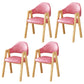 Scandinavian Upholstered Home Arm Chair Open Back Matte Finish Dining Chair (Set of 4) Rose Bloom Clearhalo ' kitchen&dining_furn' 'Dining Chairs' 'Dining Tables & Seating' 'dining_chair' 'furn' 'furn_dining_chair' 'Furniture' 'furniture_dining_chair' 'Kitchen & Dining Furniture' 'kitchen' 4104757
