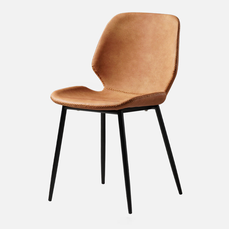 Dining Room Industrial Dining Chair Wingback Metal Armless Side Chairs Clearhalo ' kitchen&dining_furn' 'Dining Chairs' 'Dining Tables & Seating' 'dining_chair' 'furn' 'furn_dining_chair' 'Furniture' 'furniture_dining_chair' 'Kitchen & Dining Furniture' 'kitchen' 4104777