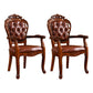 Scandinavian Style Rubberwood Chairs Kitchen Open Back Arm Chair (Set of 2) Dark Khaki Clearhalo ' kitchen&dining_furn' 'Dining Chairs' 'Dining Tables & Seating' 'dining_chair' 'furn' 'furn_dining_chair' 'Furniture' 'furniture_dining_chair' 'Kitchen & Dining Furniture' 'kitchen' 4104823