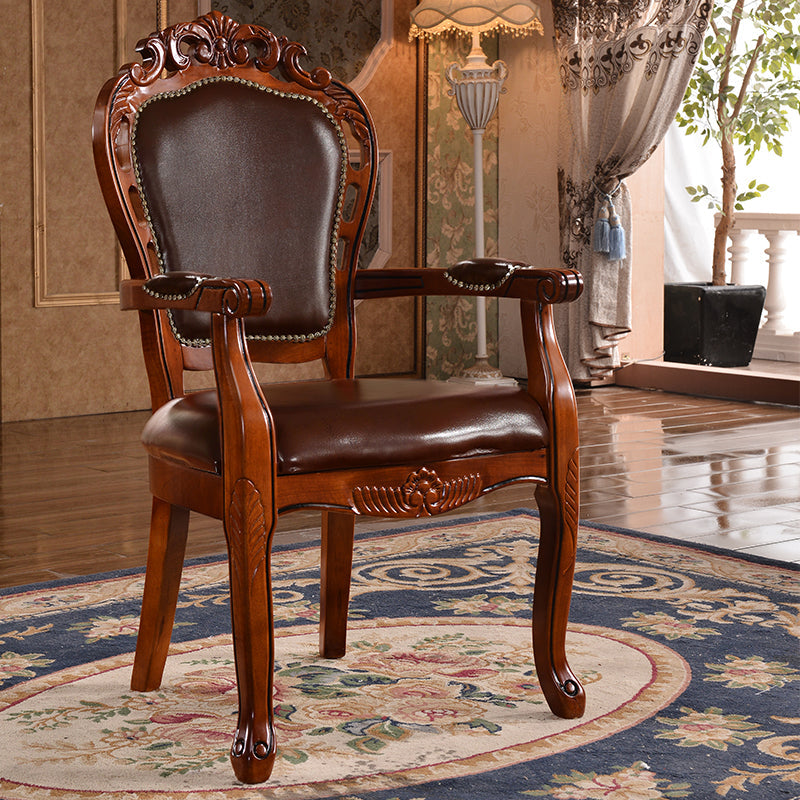 Scandinavian Style Rubberwood Chairs Kitchen Open Back Arm Chair (Set of 2) Clearhalo ' kitchen&dining_furn' 'Dining Chairs' 'Dining Tables & Seating' 'dining_chair' 'furn' 'furn_dining_chair' 'Furniture' 'furniture_dining_chair' 'Kitchen & Dining Furniture' 'kitchen' 4104828