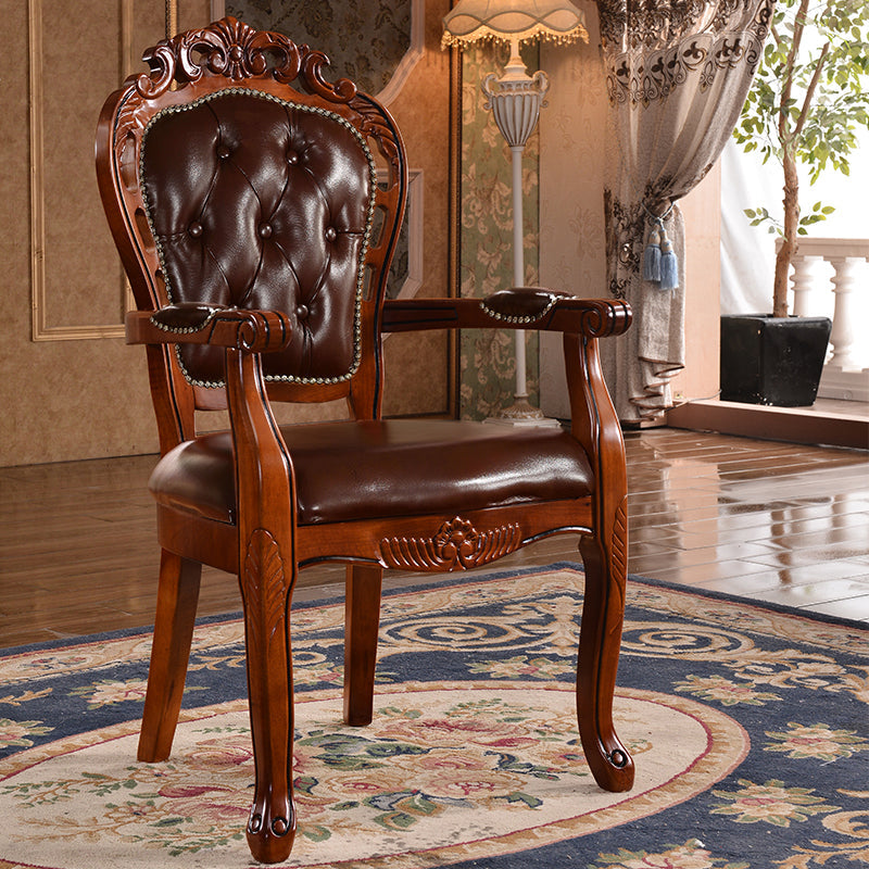 Scandinavian Style Rubberwood Chairs Kitchen Open Back Arm Chair (Set of 2) Clearhalo ' kitchen&dining_furn' 'Dining Chairs' 'Dining Tables & Seating' 'dining_chair' 'furn' 'furn_dining_chair' 'Furniture' 'furniture_dining_chair' 'Kitchen & Dining Furniture' 'kitchen' 4104835