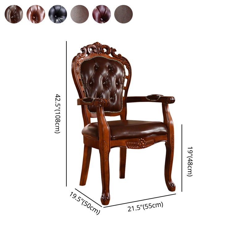 Scandinavian Style Rubberwood Chairs Kitchen Open Back Arm Chair (Set of 2) Clearhalo ' kitchen&dining_furn' 'Dining Chairs' 'Dining Tables & Seating' 'dining_chair' 'furn' 'furn_dining_chair' 'Furniture' 'furniture_dining_chair' 'Kitchen & Dining Furniture' 'kitchen' 4104836