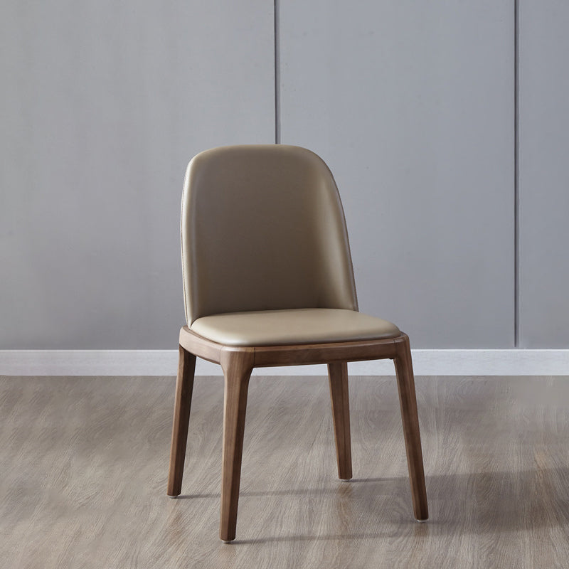 Industrial Home Leather Side Chair Matte Finish Parsons Dining Chair (Set of 2) Clearhalo ' kitchen&dining_furn' 'Dining Chairs' 'Dining Tables & Seating' 'dining_chair' 'furn' 'furn_dining_chair' 'Furniture' 'furniture_dining_chair' 'Kitchen & Dining Furniture' 'kitchen' 4104837