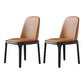 Industrial Home Leather Side Chair Matte Finish Parsons Dining Chair (Set of 2) Dark Coffee Clearhalo ' kitchen&dining_furn' 'Dining Chairs' 'Dining Tables & Seating' 'dining_chair' 'furn' 'furn_dining_chair' 'Furniture' 'furniture_dining_chair' 'Kitchen & Dining Furniture' 'kitchen' 4104839