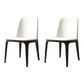 Industrial Home Leather Side Chair Matte Finish Parsons Dining Chair (Set of 2) White Clearhalo ' kitchen&dining_furn' 'Dining Chairs' 'Dining Tables & Seating' 'dining_chair' 'furn' 'furn_dining_chair' 'Furniture' 'furniture_dining_chair' 'Kitchen & Dining Furniture' 'kitchen' 4104847