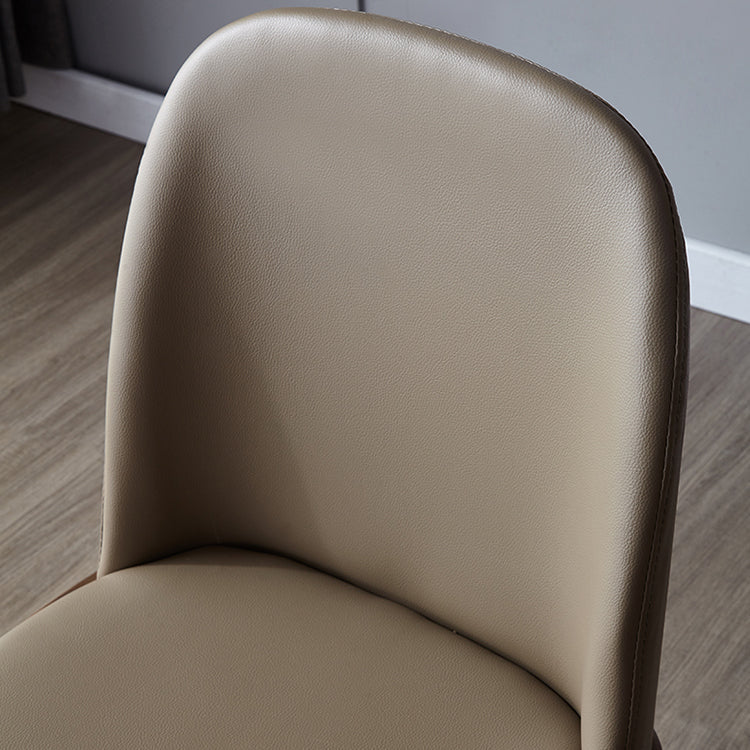 Industrial Home Leather Side Chair Matte Finish Parsons Dining Chair (Set of 2) Clearhalo ' kitchen&dining_furn' 'Dining Chairs' 'Dining Tables & Seating' 'dining_chair' 'furn' 'furn_dining_chair' 'Furniture' 'furniture_dining_chair' 'Kitchen & Dining Furniture' 'kitchen' 4104848