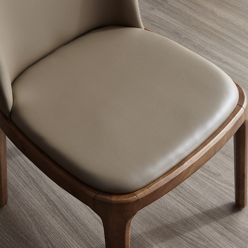 Industrial Home Leather Side Chair Matte Finish Parsons Dining Chair (Set of 2) Clearhalo ' kitchen&dining_furn' 'Dining Chairs' 'Dining Tables & Seating' 'dining_chair' 'furn' 'furn_dining_chair' 'Furniture' 'furniture_dining_chair' 'Kitchen & Dining Furniture' 'kitchen' 4104849