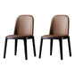 Industrial Home Leather Side Chair Matte Finish Parsons Dining Chair (Set of 2) Brown Clearhalo ' kitchen&dining_furn' 'Dining Chairs' 'Dining Tables & Seating' 'dining_chair' 'furn' 'furn_dining_chair' 'Furniture' 'furniture_dining_chair' 'Kitchen & Dining Furniture' 'kitchen' 4104850