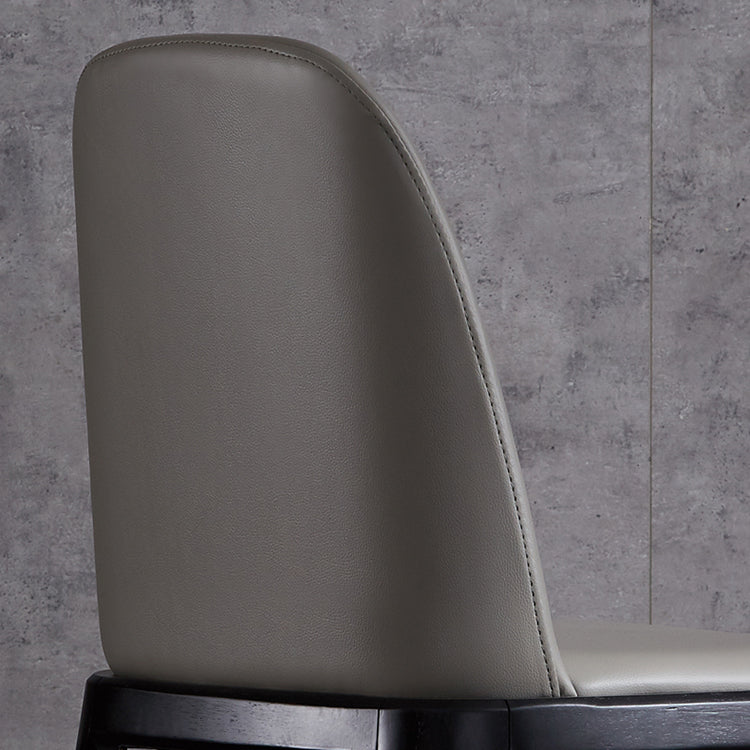 Industrial Home Leather Side Chair Matte Finish Parsons Dining Chair (Set of 2) Clearhalo ' kitchen&dining_furn' 'Dining Chairs' 'Dining Tables & Seating' 'dining_chair' 'furn' 'furn_dining_chair' 'Furniture' 'furniture_dining_chair' 'Kitchen & Dining Furniture' 'kitchen' 4104853