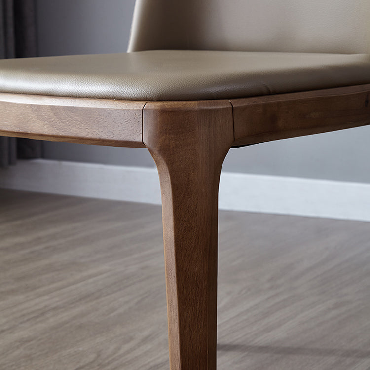 Industrial Home Leather Side Chair Matte Finish Parsons Dining Chair (Set of 2) Clearhalo ' kitchen&dining_furn' 'Dining Chairs' 'Dining Tables & Seating' 'dining_chair' 'furn' 'furn_dining_chair' 'Furniture' 'furniture_dining_chair' 'Kitchen & Dining Furniture' 'kitchen' 4104856