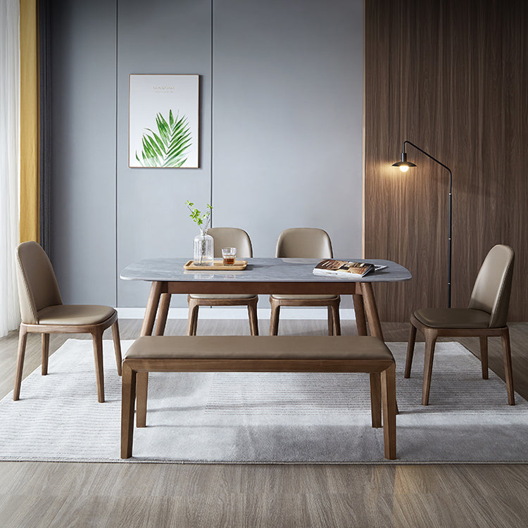 Industrial Home Leather Side Chair Matte Finish Parsons Dining Chair (Set of 2) Clearhalo ' kitchen&dining_furn' 'Dining Chairs' 'Dining Tables & Seating' 'dining_chair' 'furn' 'furn_dining_chair' 'Furniture' 'furniture_dining_chair' 'Kitchen & Dining Furniture' 'kitchen' 4104859