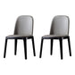 Industrial Home Leather Side Chair Matte Finish Parsons Dining Chair (Set of 2) Grey Clearhalo ' kitchen&dining_furn' 'Dining Chairs' 'Dining Tables & Seating' 'dining_chair' 'furn' 'furn_dining_chair' 'Furniture' 'furniture_dining_chair' 'Kitchen & Dining Furniture' 'kitchen' 4104863