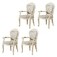 Scandinavian Style Oak Wood Chair Kitchen Dining Solid Back Arm Chairs White 4 Piece Set Clearhalo ' kitchen&dining_furn' 'Dining Chairs' 'Dining Tables & Seating' 'dining_chair' 'furn' 'furn_dining_chair' 'Furniture' 'furniture_dining_chair' 'Kitchen & Dining Furniture' 'kitchen' 4104877