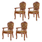 Scandinavian Style Oak Wood Chair Kitchen Dining Solid Back Arm Chairs Yellow 4 Piece Set Clearhalo ' kitchen&dining_furn' 'Dining Chairs' 'Dining Tables & Seating' 'dining_chair' 'furn' 'furn_dining_chair' 'Furniture' 'furniture_dining_chair' 'Kitchen & Dining Furniture' 'kitchen' 4104884