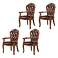 Scandinavian Style Oak Wood Chair Kitchen Dining Solid Back Arm Chairs Brown 4 Piece Set Clearhalo ' kitchen&dining_furn' 'Dining Chairs' 'Dining Tables & Seating' 'dining_chair' 'furn' 'furn_dining_chair' 'Furniture' 'furniture_dining_chair' 'Kitchen & Dining Furniture' 'kitchen' 4104888