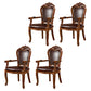 Scandinavian Style Oak Wood Chair Kitchen Dining Solid Back Arm Chairs Light Brown 4 Piece Set Clearhalo ' kitchen&dining_furn' 'Dining Chairs' 'Dining Tables & Seating' 'dining_chair' 'furn' 'furn_dining_chair' 'Furniture' 'furniture_dining_chair' 'Kitchen & Dining Furniture' 'kitchen' 4104891