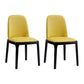 Industrial Ash Parsons Side Chair Leather Matte Finish Dining Chair (Set of 2) Yellow Clearhalo ' kitchen&dining_furn' 'Dining Chairs' 'Dining Tables & Seating' 'dining_chair' 'furn' 'furn_dining_chair' 'Furniture' 'furniture_dining_chair' 'Kitchen & Dining Furniture' 'kitchen' 4104903