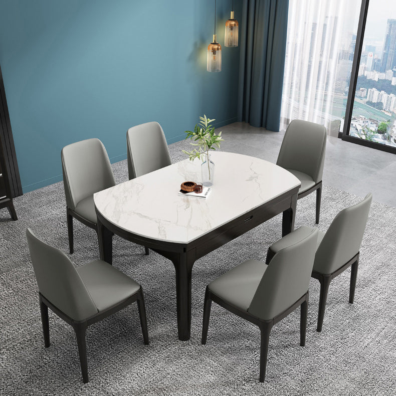 Industrial Ash Parsons Side Chair Leather Matte Finish Dining Chair (Set of 2) Clearhalo ' kitchen&dining_furn' 'Dining Chairs' 'Dining Tables & Seating' 'dining_chair' 'furn' 'furn_dining_chair' 'Furniture' 'furniture_dining_chair' 'Kitchen & Dining Furniture' 'kitchen' 4104905