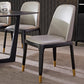 Industrial Ash Parsons Side Chair Leather Matte Finish Dining Chair (Set of 2) Clearhalo ' kitchen&dining_furn' 'Dining Chairs' 'Dining Tables & Seating' 'dining_chair' 'furn' 'furn_dining_chair' 'Furniture' 'furniture_dining_chair' 'Kitchen & Dining Furniture' 'kitchen' 4104920