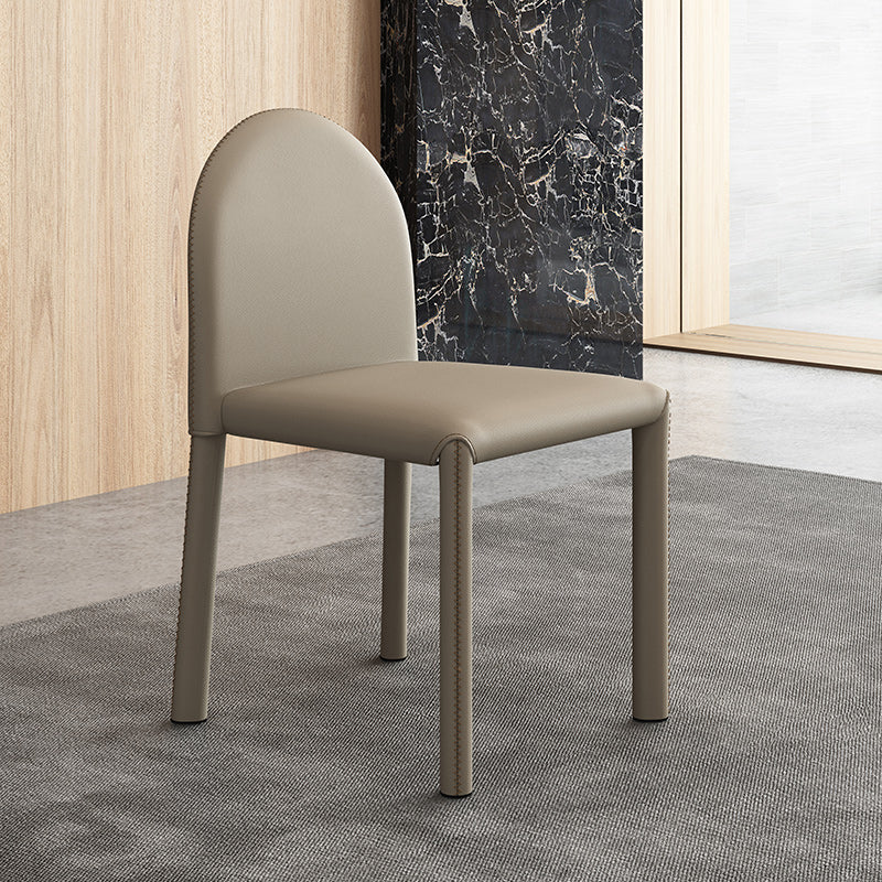 Contemporary Style Dining Chair Kitchen Armless Side Chair with Metal Legs Clearhalo ' kitchen&dining_furn' 'Dining Chairs' 'Dining Tables & Seating' 'dining_chair' 'furn' 'furn_dining_chair' 'Furniture' 'furniture_dining_chair' 'Kitchen & Dining Furniture' 'kitchen' 4104930