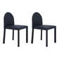 Contemporary Style Dining Chair Kitchen Armless Side Chair with Metal Legs Dark Blue 2 Piece Set Clearhalo ' kitchen&dining_furn' 'Dining Chairs' 'Dining Tables & Seating' 'dining_chair' 'furn' 'furn_dining_chair' 'Furniture' 'furniture_dining_chair' 'Kitchen & Dining Furniture' 'kitchen' 4104931