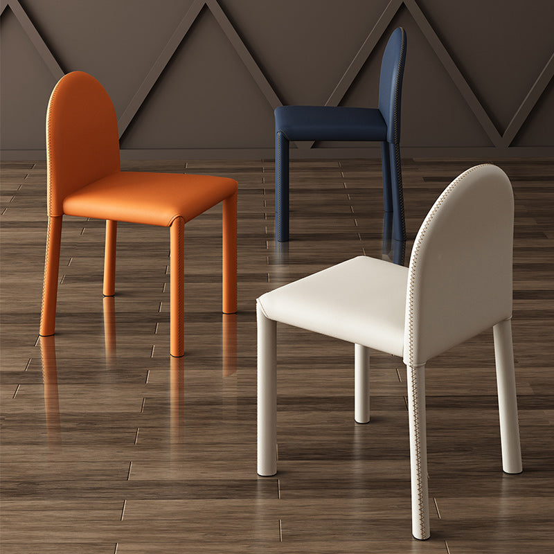 Contemporary Style Dining Chair Kitchen Armless Side Chair with Metal Legs Clearhalo ' kitchen&dining_furn' 'Dining Chairs' 'Dining Tables & Seating' 'dining_chair' 'furn' 'furn_dining_chair' 'Furniture' 'furniture_dining_chair' 'Kitchen & Dining Furniture' 'kitchen' 4104932