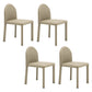 Contemporary Style Dining Chair Kitchen Armless Side Chair with Metal Legs Light Khaki 4 Piece Set Clearhalo ' kitchen&dining_furn' 'Dining Chairs' 'Dining Tables & Seating' 'dining_chair' 'furn' 'furn_dining_chair' 'Furniture' 'furniture_dining_chair' 'Kitchen & Dining Furniture' 'kitchen' 4104951