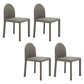 Contemporary Style Dining Chair Kitchen Armless Side Chair with Metal Legs Grey 4 Piece Set Clearhalo ' kitchen&dining_furn' 'Dining Chairs' 'Dining Tables & Seating' 'dining_chair' 'furn' 'furn_dining_chair' 'Furniture' 'furniture_dining_chair' 'Kitchen & Dining Furniture' 'kitchen' 4104956