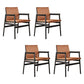 Traditional Style Ash Wood Chairs Solid Back Arm Dining Room Chair Set Yellow 4 Piece Set Clearhalo ' kitchen&dining_furn' 'Dining Chairs' 'Dining Tables & Seating' 'dining_chair' 'furn' 'furn_dining_chair' 'Furniture' 'furniture_dining_chair' 'Kitchen & Dining Furniture' 'kitchen' 4104983
