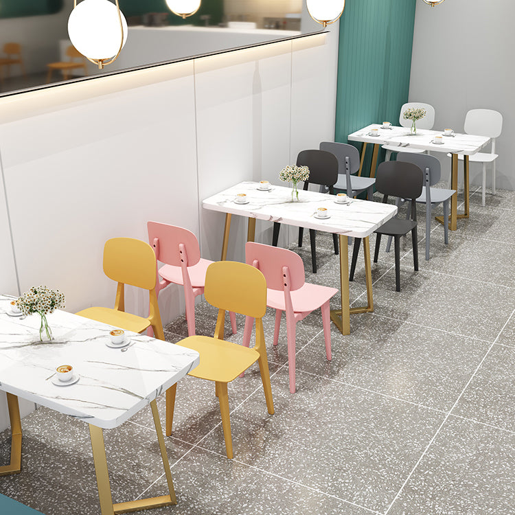 Contemporary Style Dining Chair Plastic Dining Armless Side Chairs for Kitchen (Set of 4) Clearhalo ' kitchen&dining_furn' 'Dining Chairs' 'Dining Tables & Seating' 'dining_chair' 'furn' 'furn_dining_chair' 'Furniture' 'furniture_dining_chair' 'Kitchen & Dining Furniture' 'kitchen' 4104992