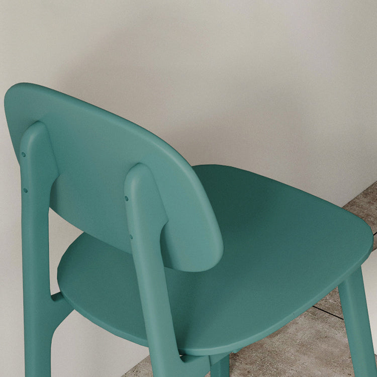 Contemporary Style Dining Chair Plastic Dining Armless Side Chairs for Kitchen (Set of 4) Clearhalo ' kitchen&dining_furn' 'Dining Chairs' 'Dining Tables & Seating' 'dining_chair' 'furn' 'furn_dining_chair' 'Furniture' 'furniture_dining_chair' 'Kitchen & Dining Furniture' 'kitchen' 4104998