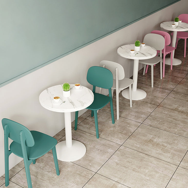 Contemporary Style Dining Chair Plastic Dining Armless Side Chairs for Kitchen (Set of 4) Clearhalo ' kitchen&dining_furn' 'Dining Chairs' 'Dining Tables & Seating' 'dining_chair' 'furn' 'furn_dining_chair' 'Furniture' 'furniture_dining_chair' 'Kitchen & Dining Furniture' 'kitchen' 4105001