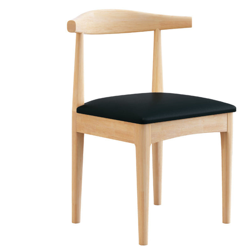 Traditional Style Indoor Side Chair Open Back Upholstered Single Dining Room Chair Black Clearhalo ' kitchen&dining_furn' 'Dining Chairs' 'Dining Tables & Seating' 'dining_chair' 'furn' 'furn_dining_chair' 'Furniture' 'furniture_dining_chair' 'Kitchen & Dining Furniture' 'kitchen' 4105022