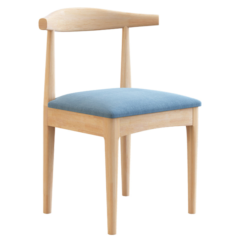 Traditional Style Indoor Side Chair Open Back Upholstered Single Dining Room Chair Sky Blue-White Clearhalo ' kitchen&dining_furn' 'Dining Chairs' 'Dining Tables & Seating' 'dining_chair' 'furn' 'furn_dining_chair' 'Furniture' 'furniture_dining_chair' 'Kitchen & Dining Furniture' 'kitchen' 4105027