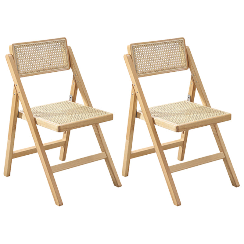 Country Style Aged Wood Dining Chair Cane Back Armless Open Back Dining Side Chair Natural 2 Piece Set Clearhalo ' kitchen&dining_furn' 'Dining Chairs' 'Dining Tables & Seating' 'dining_chair' 'furn' 'furn_dining_chair' 'Furniture' 'furniture_dining_chair' 'Kitchen & Dining Furniture' 'kitchen' 4105037